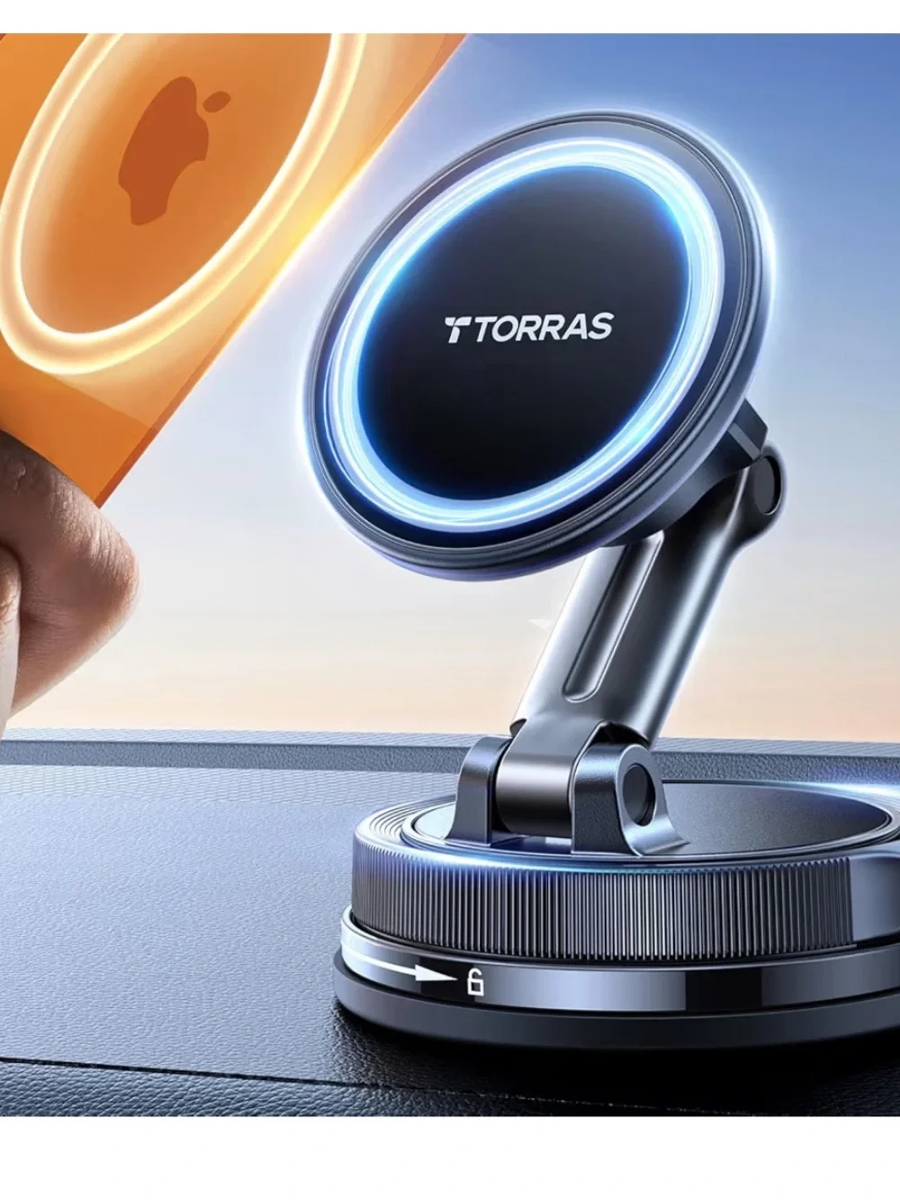 TORRAS Magnetic Magsafe Car Mount NEW Black